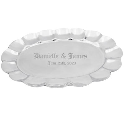 Personalized Flattened Flower Tray