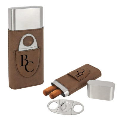 Personalized Cigar Case with Cutter