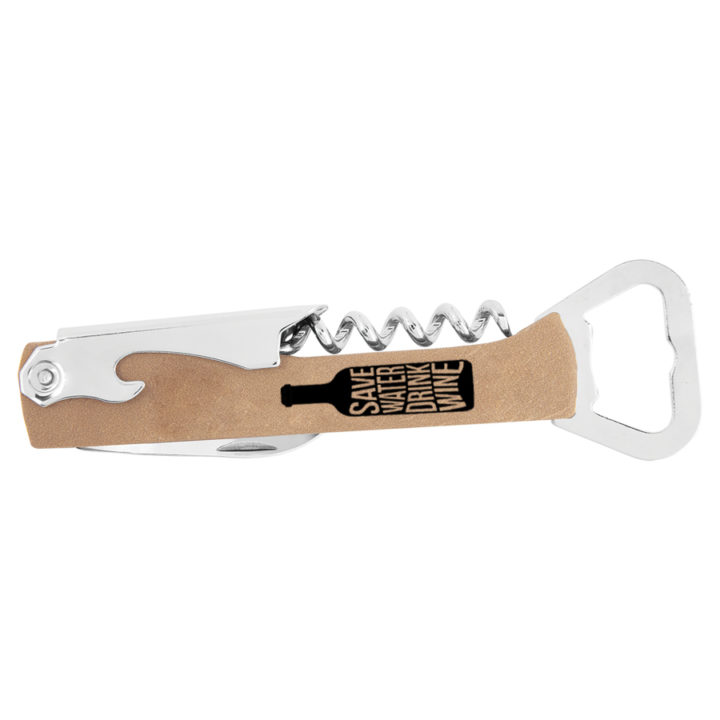 Personalized Save Water Corkscrew Wine Bottle Opener - Image 2