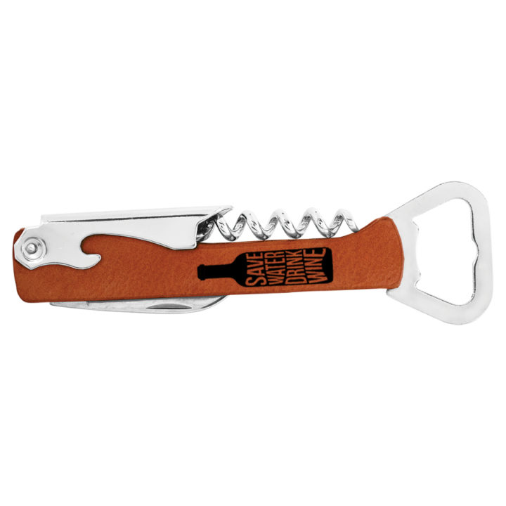 Personalized Save Water Corkscrew Wine Bottle Opener - Image 5