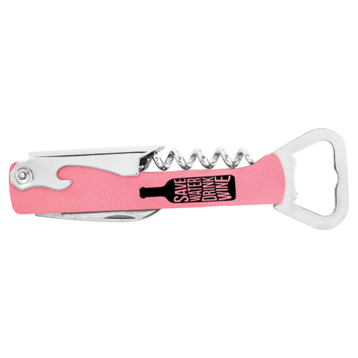 Personalized Save Water Corkscrew Wine Bottle Opener - Image 7