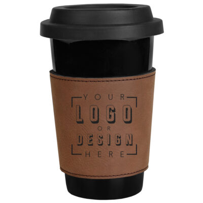 Personalized Leatherette Mug Sleeve