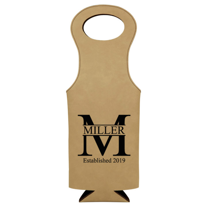 Personalized Wine Bottle Bag - Image 2