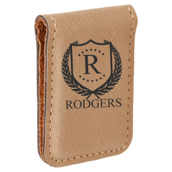 Leatherette Personalized Magnetic Money Clip - Image 7