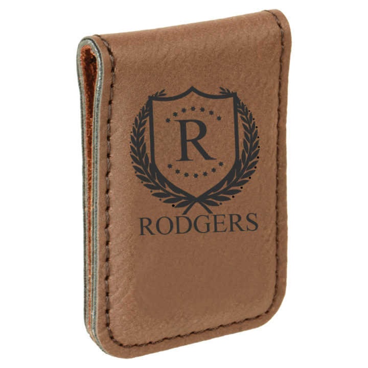Leatherette Personalized Magnetic Money Clip - Image 5