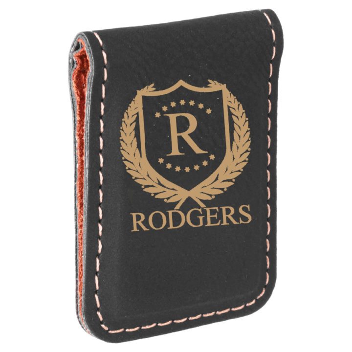 Leatherette Personalized Magnetic Money Clip - Image 6