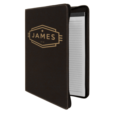 Cadet Personalized Business Zippered Portfolio with Notepad