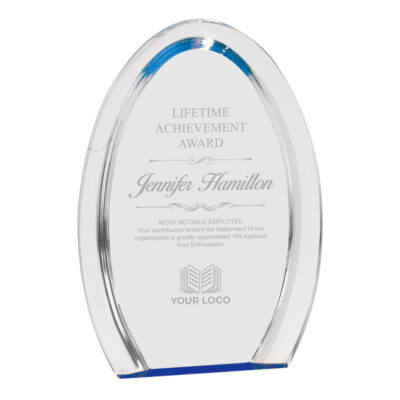 Personalized Halo Oval Acrylic Award