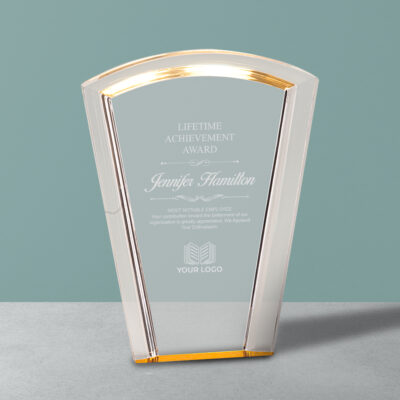 Personalized Halo Fan Acrylic Award