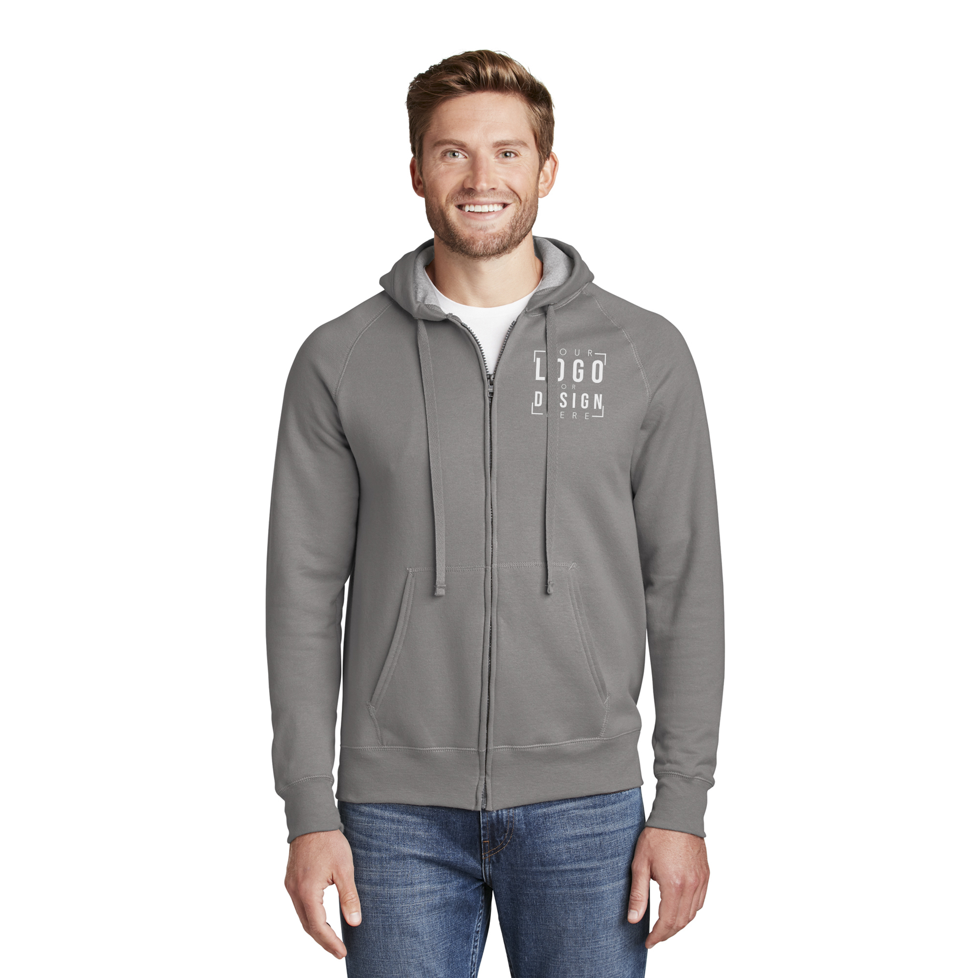 Hanes Nano Full-Zip Hooded Sweatshirt