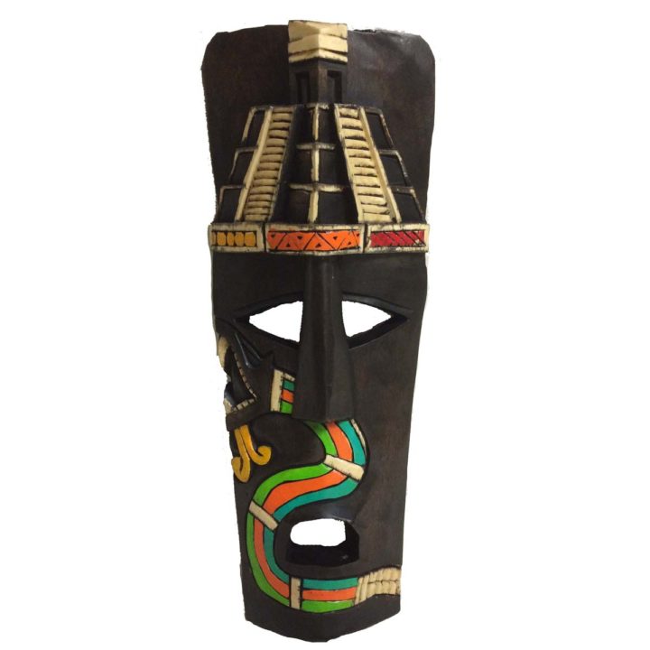 Mayan Mask - African Style Mask - Mayan Temple