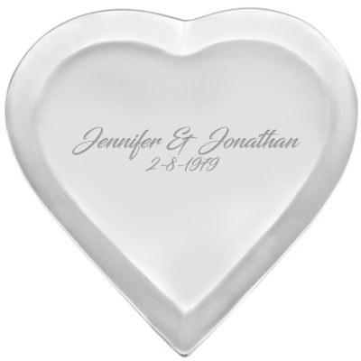 Personalized Heart Tray for Valentine's Day