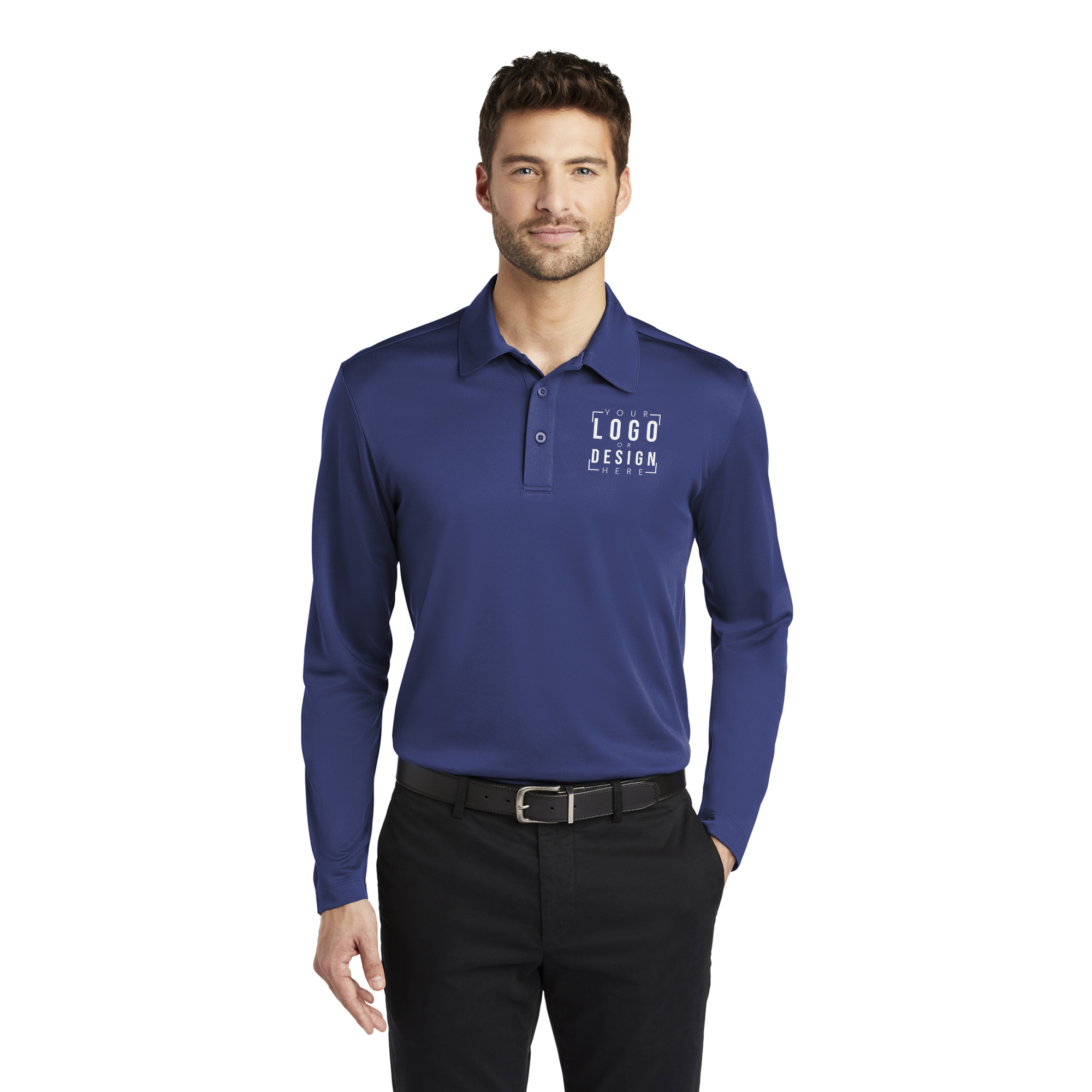 Port Authority Silk Touch Performance Long Sleeve Polo