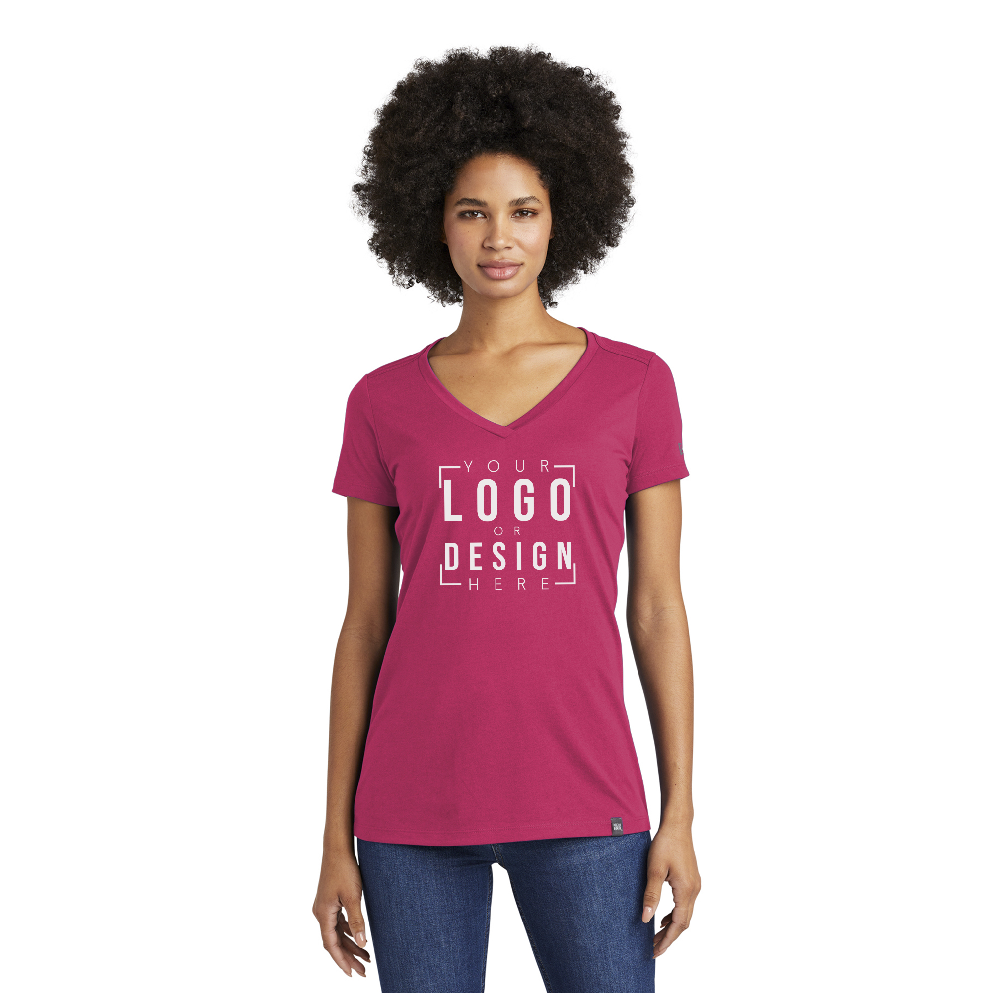 New Era Ladies Heritage Blend V-Neck Tee