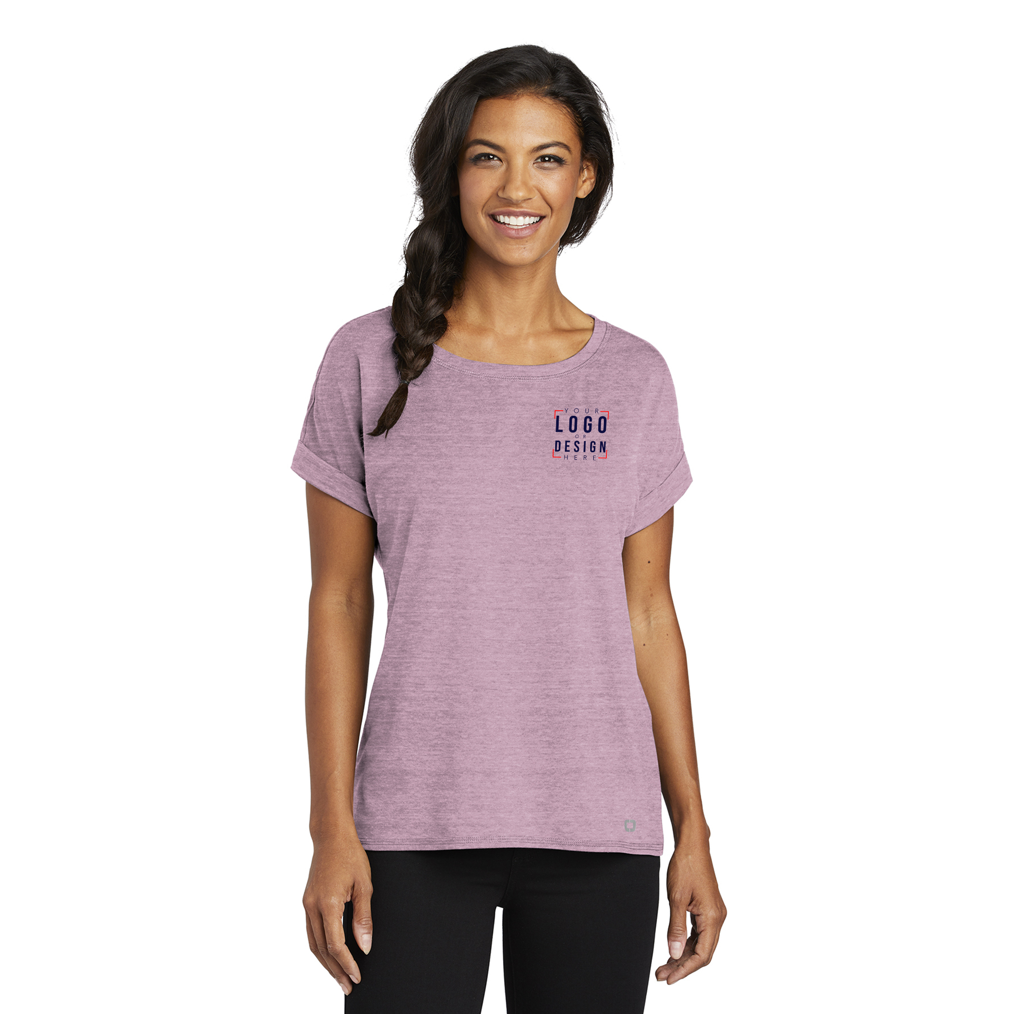 OGIO Ladies Luuma Cuffed Short Sleeve