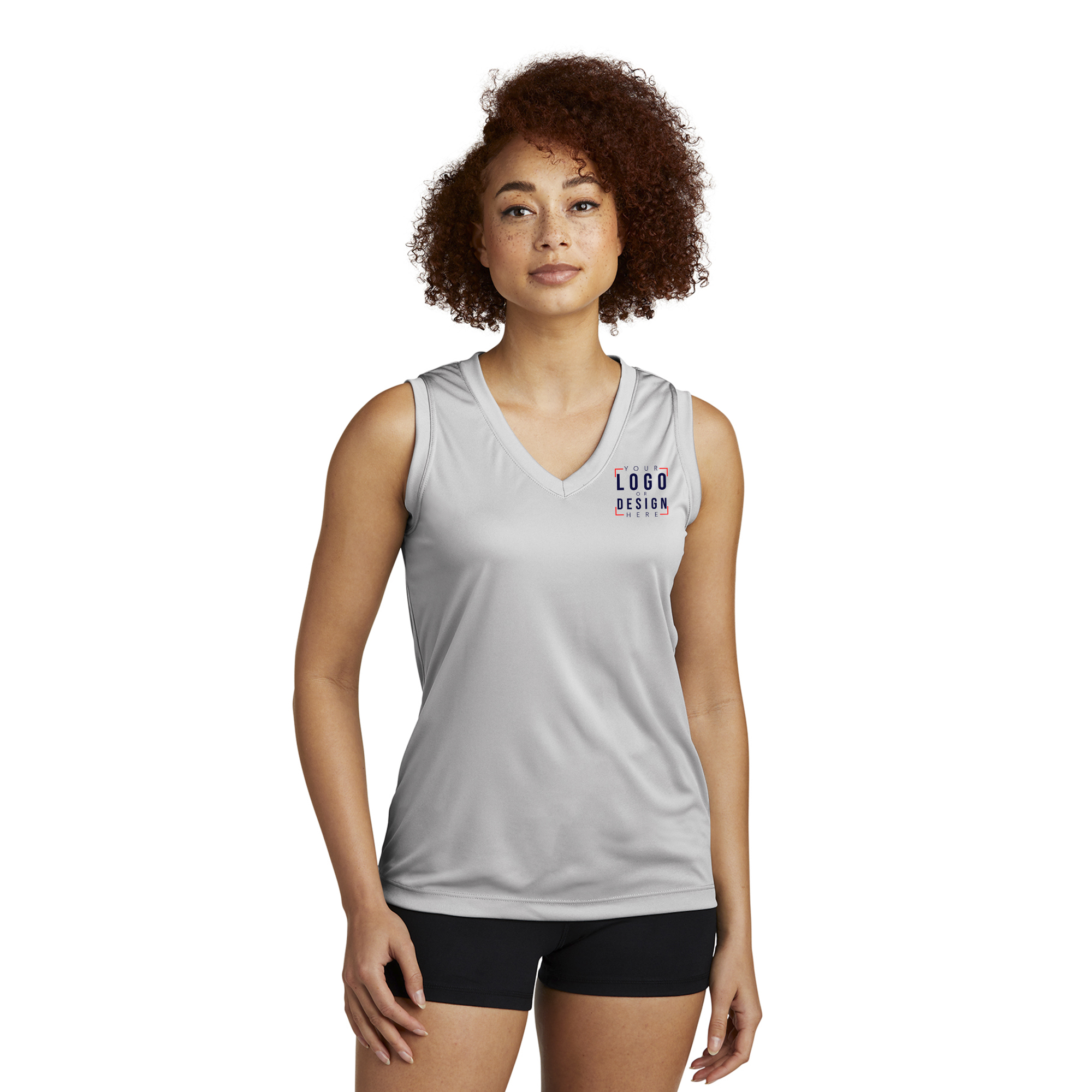 Sport-Tek Ladies Sleeveless PosiCharge Competitor V-Neck Tee