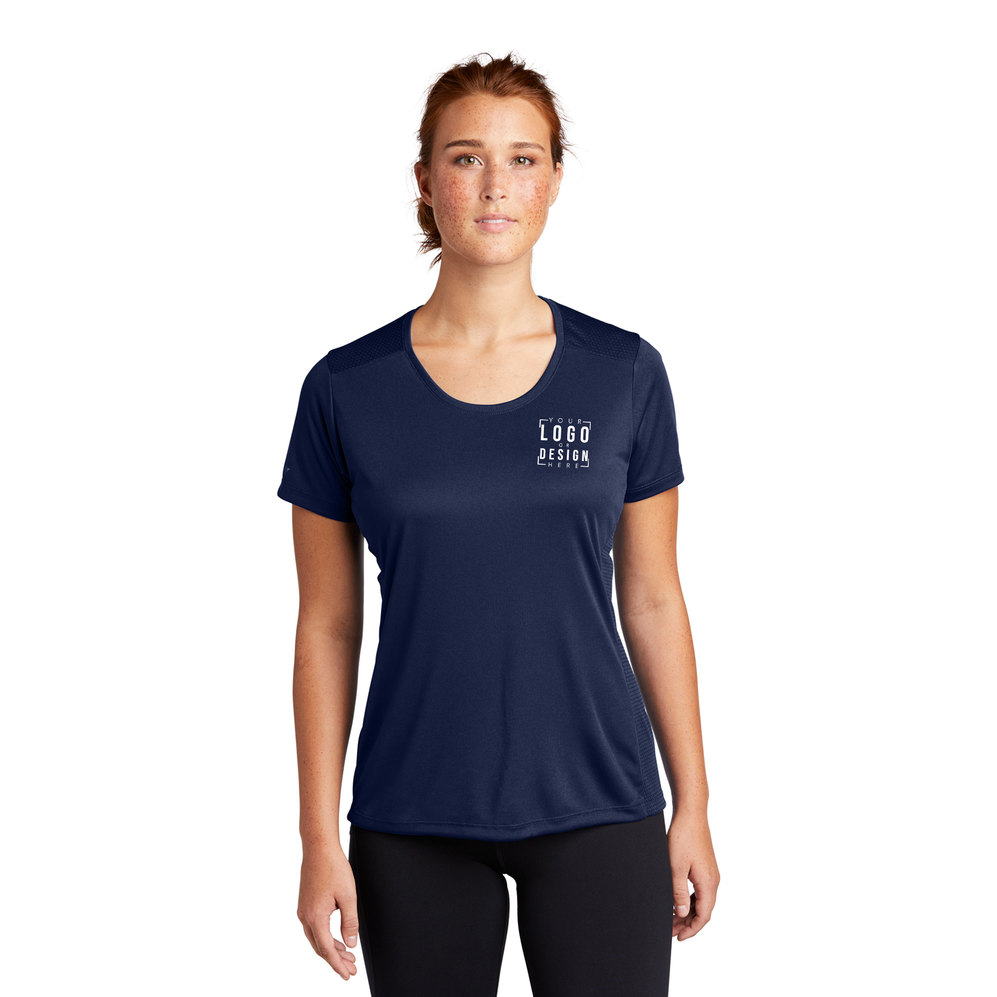 Sport-Tek Ladies PosiCharge Elevate Scoop Neck Tee