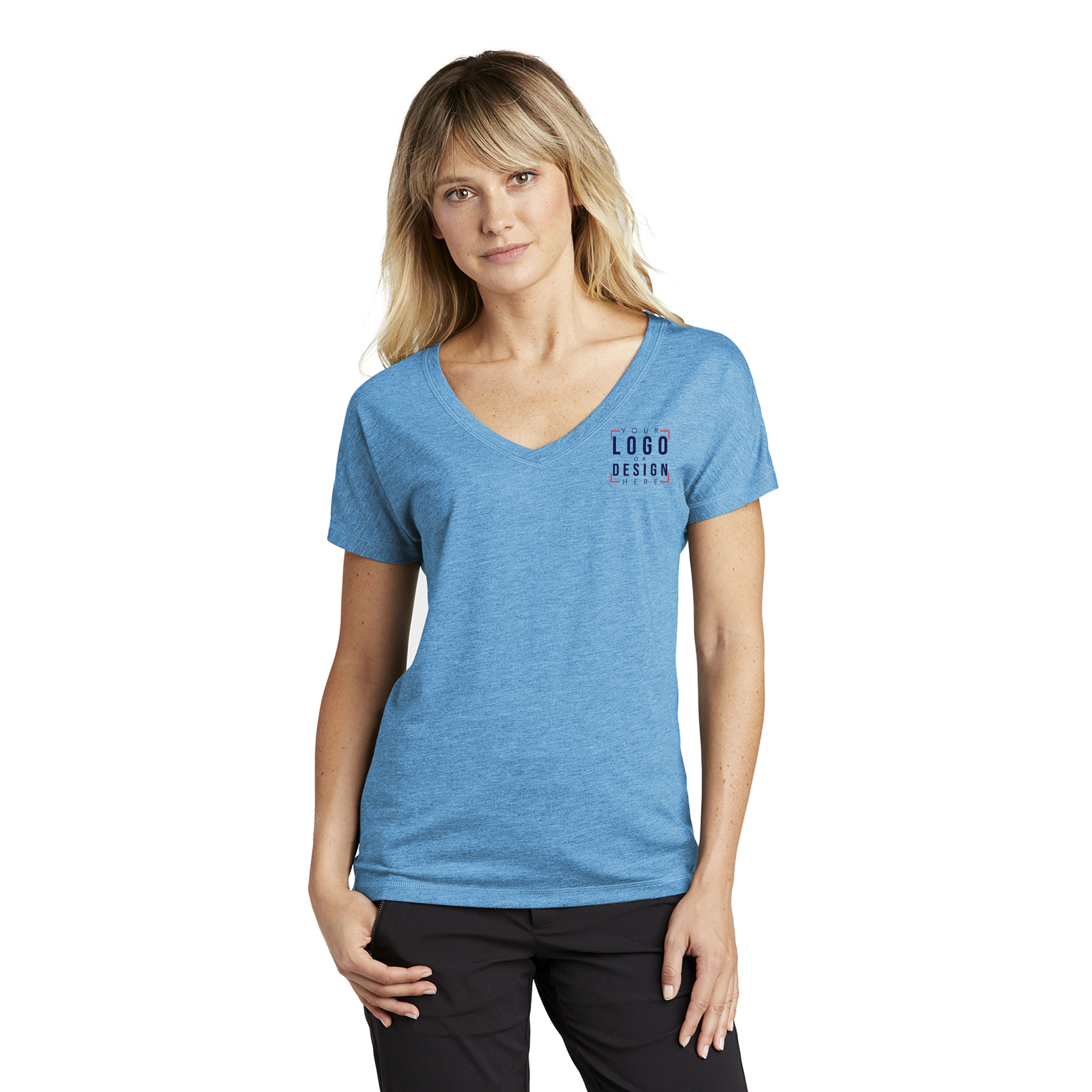 Sport-Tek Ladies PosiCharge Tri-Blend Wicking Dolman Tee.