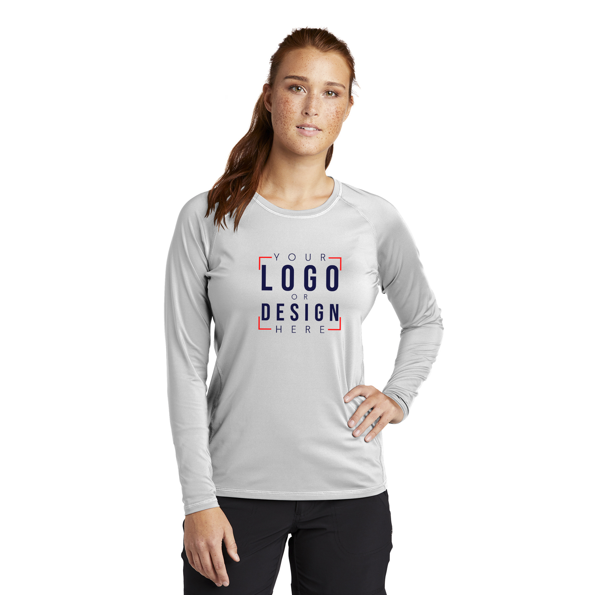 Sport-Tek Ladies Long Sleeve Rashguard Tee