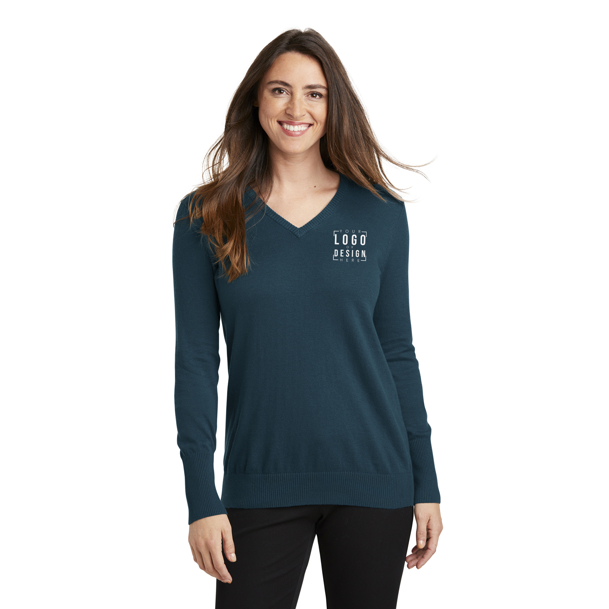 Port Authority Ladies V-Neck Sweater Port Authority Ladies V-Neck Sweater