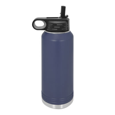 Personalized Insulated Water Bottle with Sports Straw