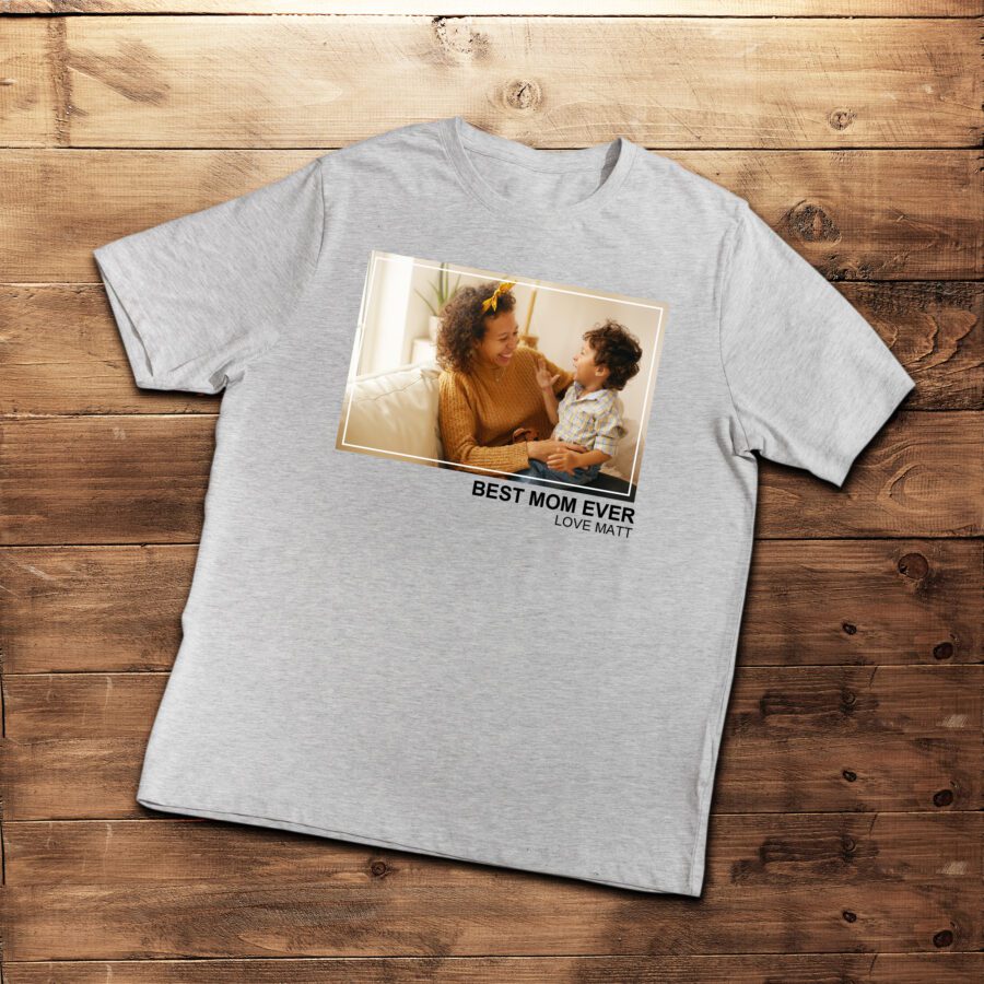 Custom Photo Print Jersey Blend T-Shirt