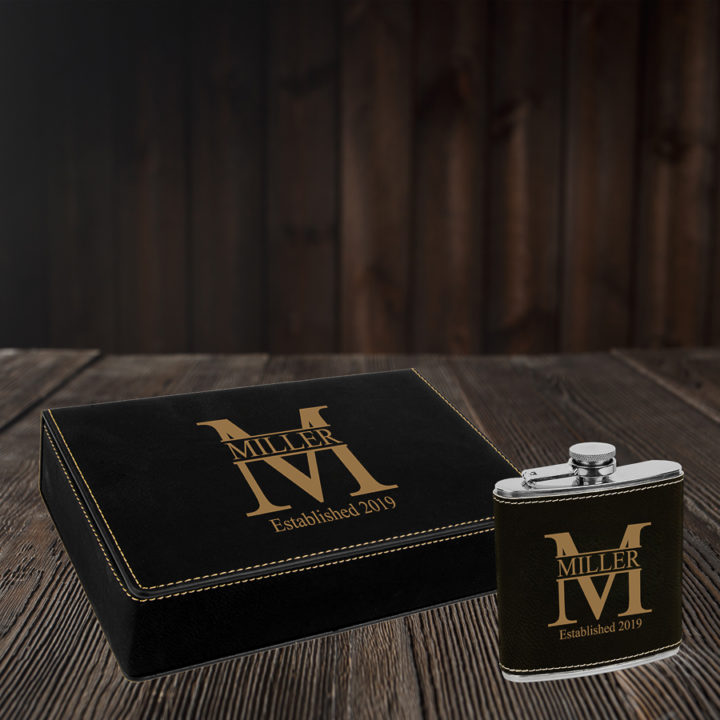 Personalized flask set