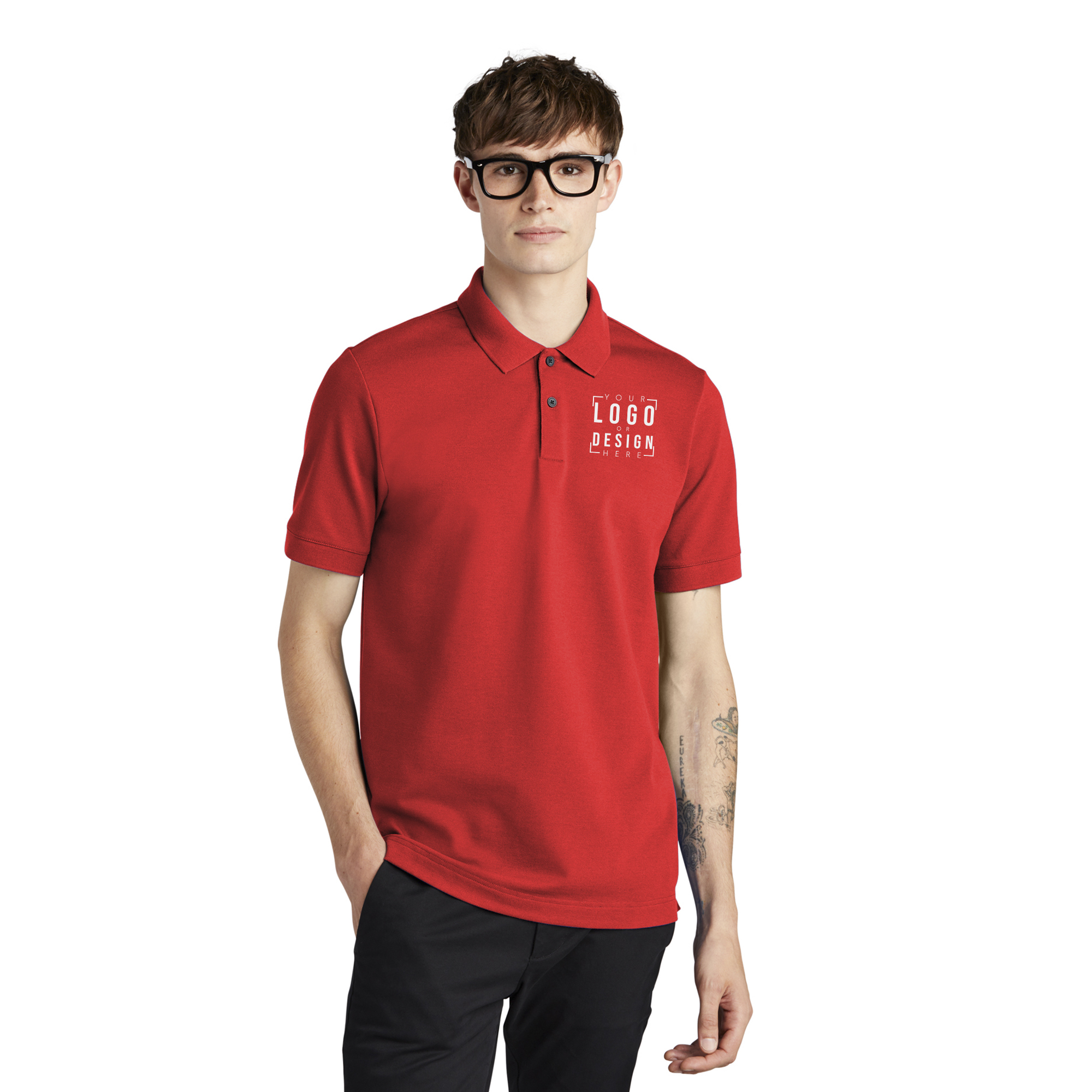 MERCER+METTLE Stretch Heavyweight Pique Polo