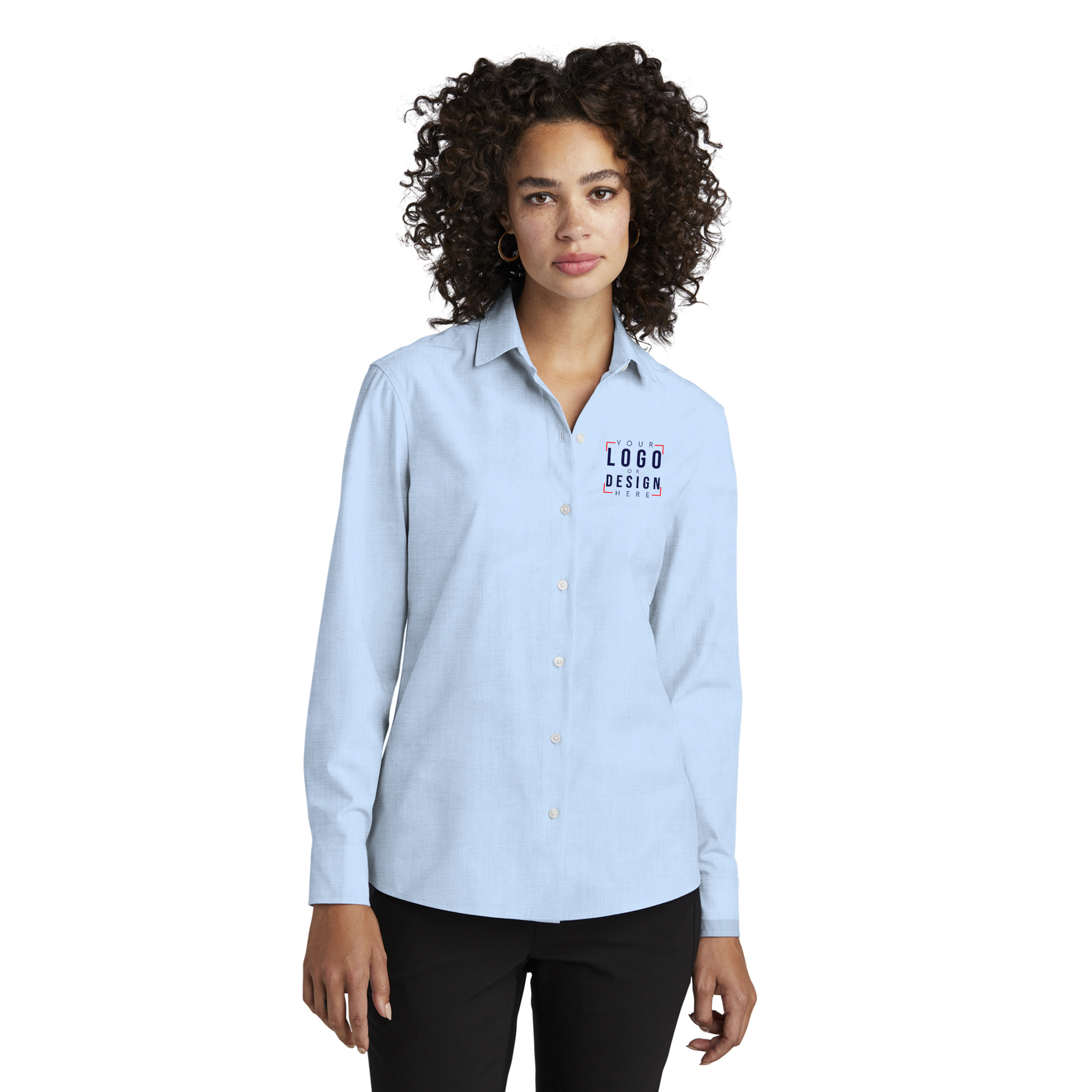 MERCER+METTLE Women's Long Sleeve Stretch Woven Shirt