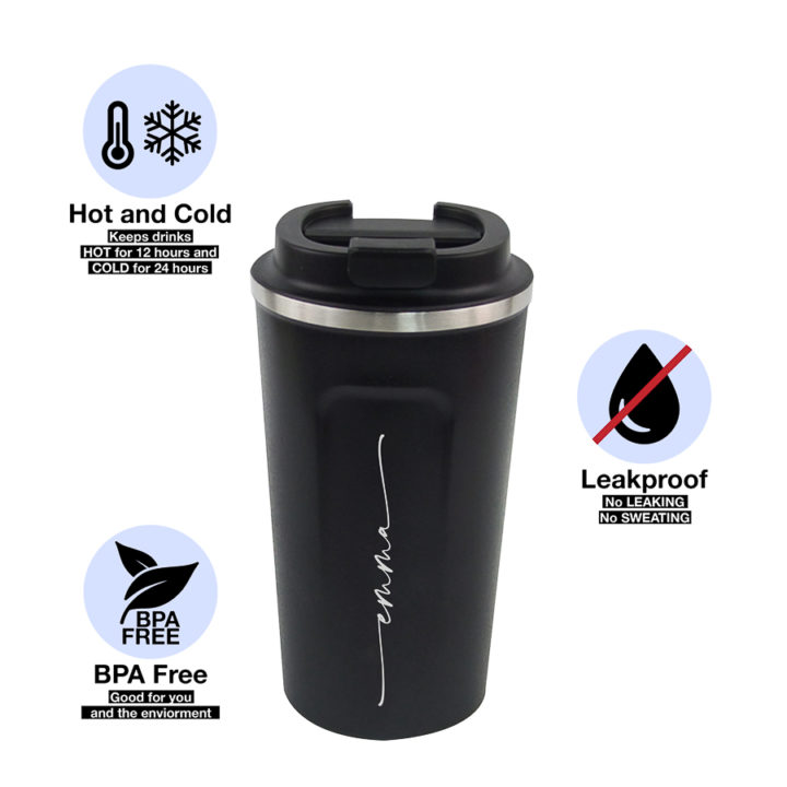 Personalized Stainless Steel Travel Coffee Mug - Image 2