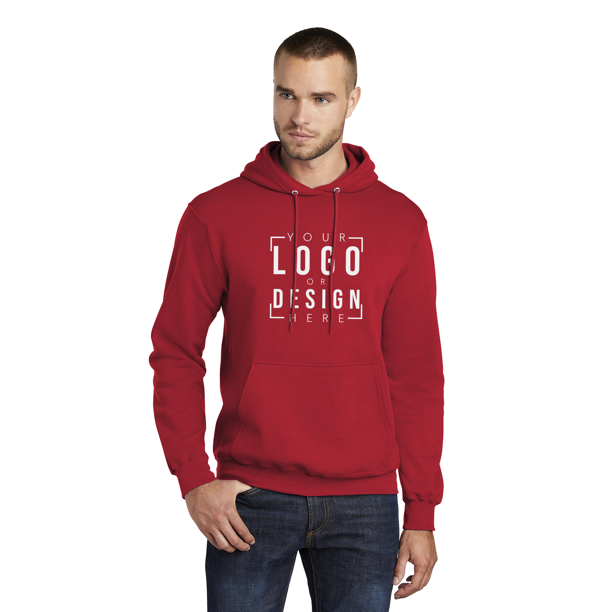 Port & Company Tall Core Fleece Pullover Hooded Sweatshirt