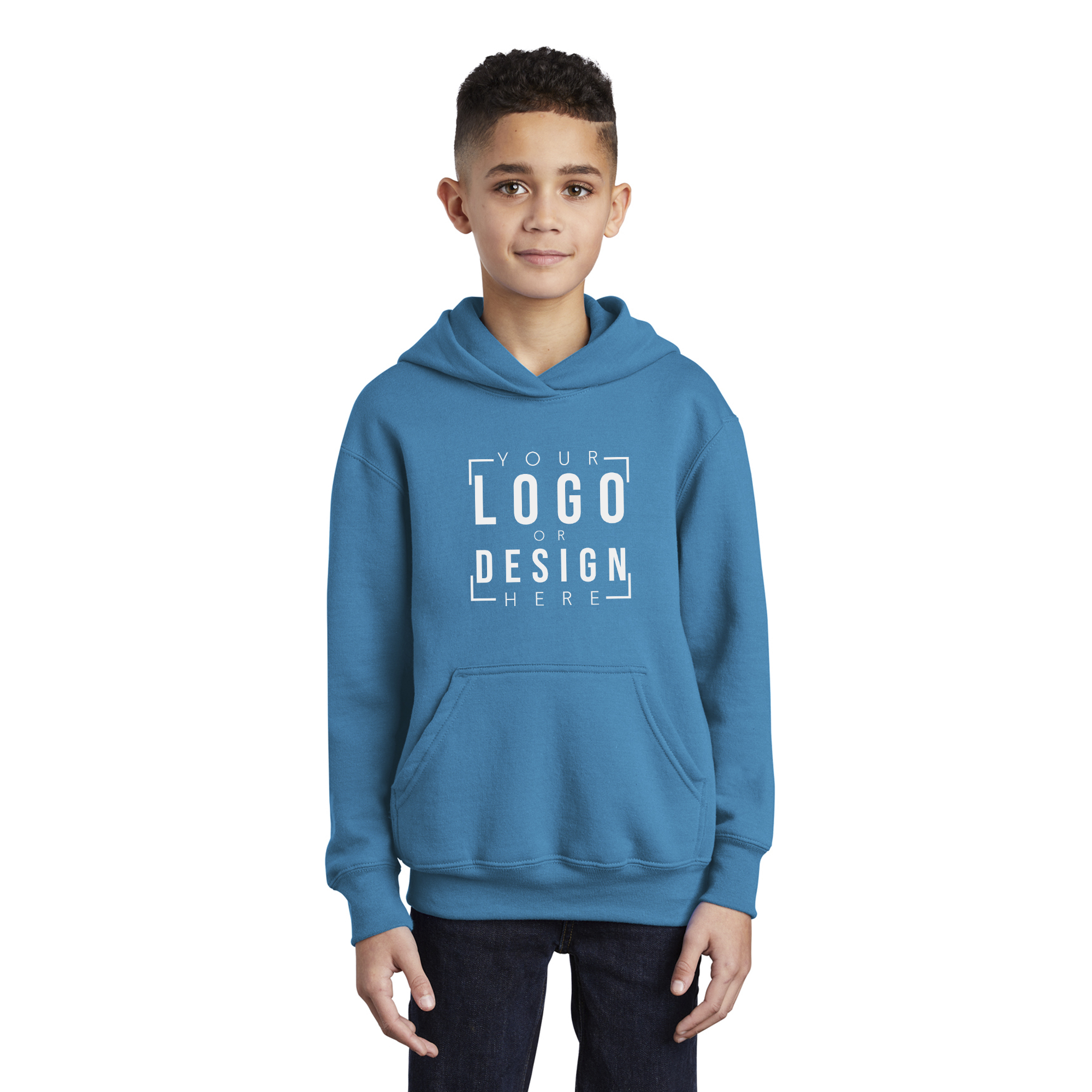 Port & Company - Youth Core Fleece Pullover Hooded Sweatshirt