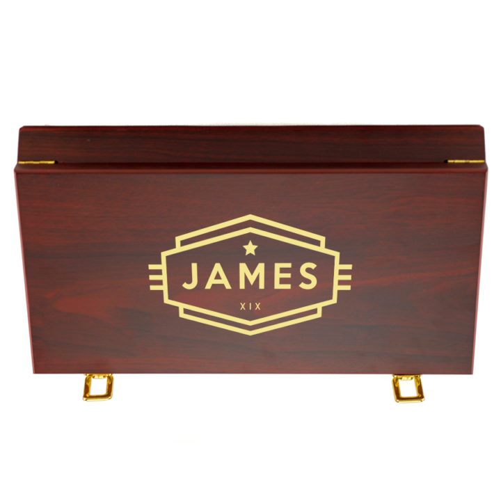 Personalized Poker Chip Set - Cadet - Image 3