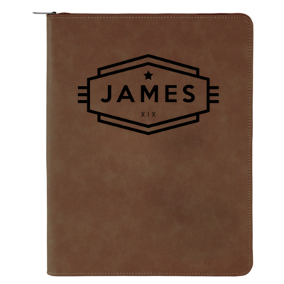 Cadet Personalized Business Zippered Portfolio with Notepad