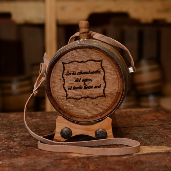 Personalized American Oak Aging Canteen