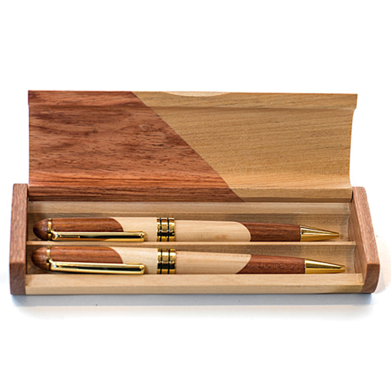 Personalized Two Tone Box Pen, & Pencil Gift Set Sofias Gift Shop