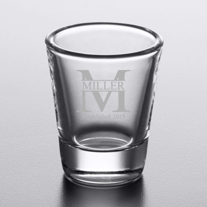 Miller Personalized Whiskey Shot Glass | Set of 4