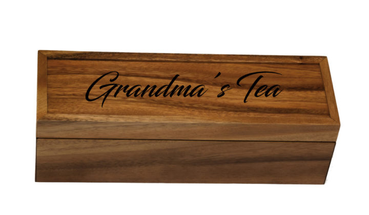 Personalized Tea Box, 4-Section - Image 2