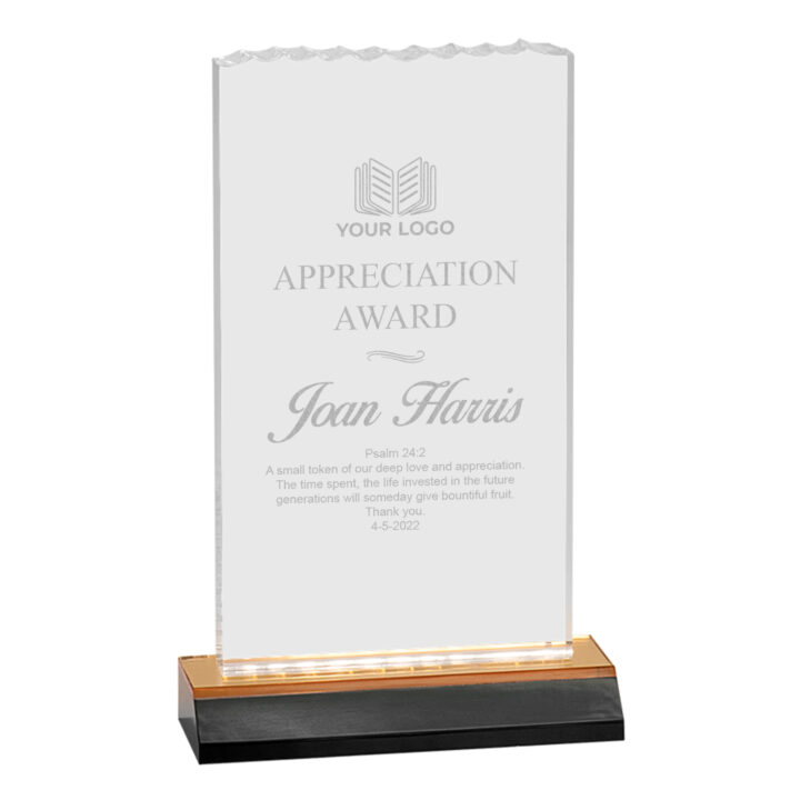 Personalized Reflection Ice Top Acrylic Award - Image 2