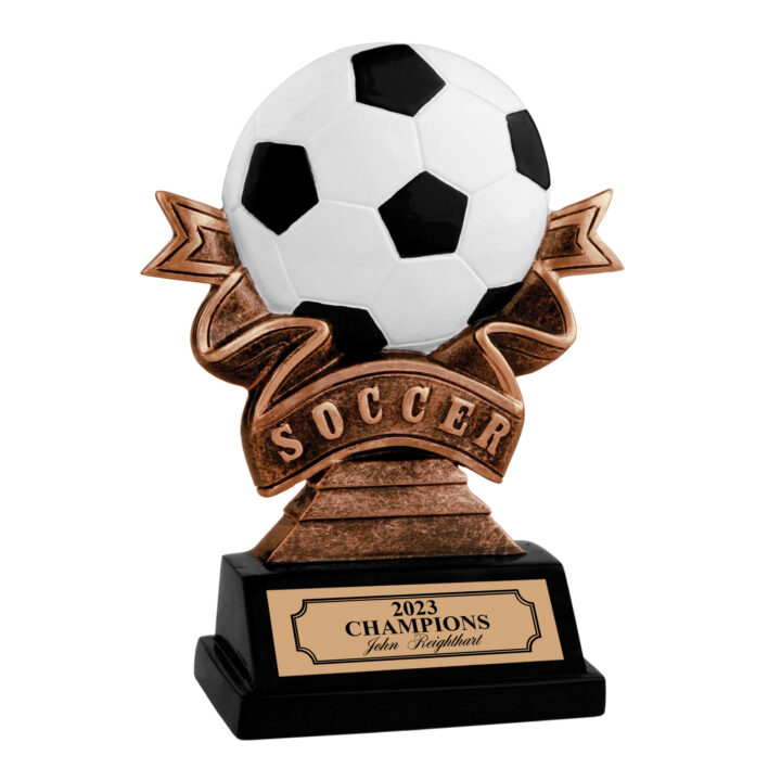 Custom Soccer Ribbon Trophy