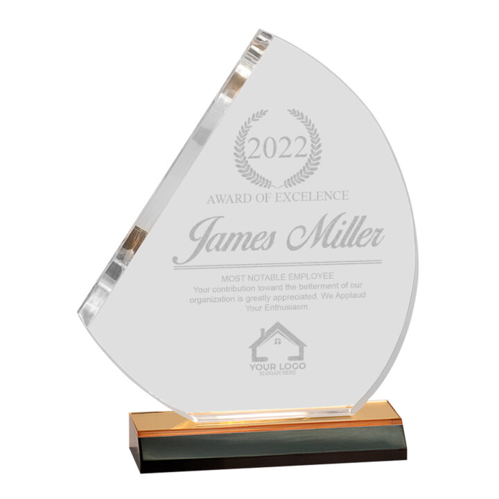 Personalized Sail Acrylic Award - Image 5
