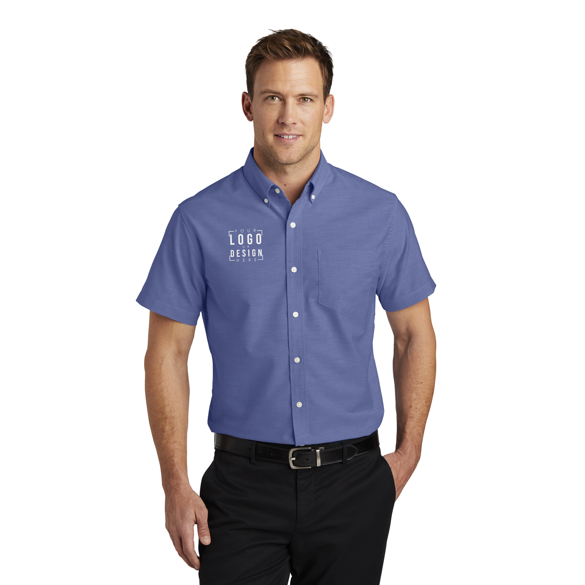 Port Authority Short Sleeve SuperPro Oxford Shirt