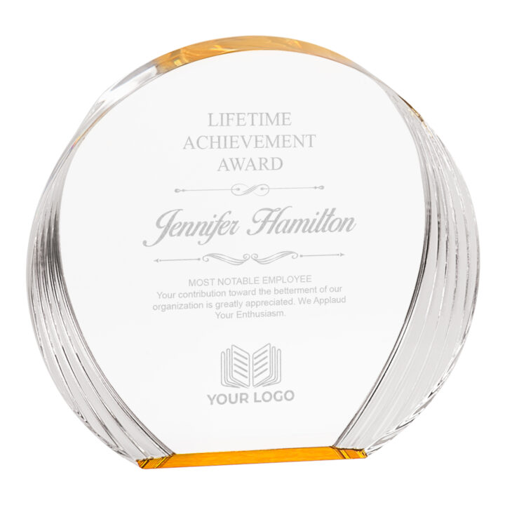 Personalized Round Acrylic Award - Image 6