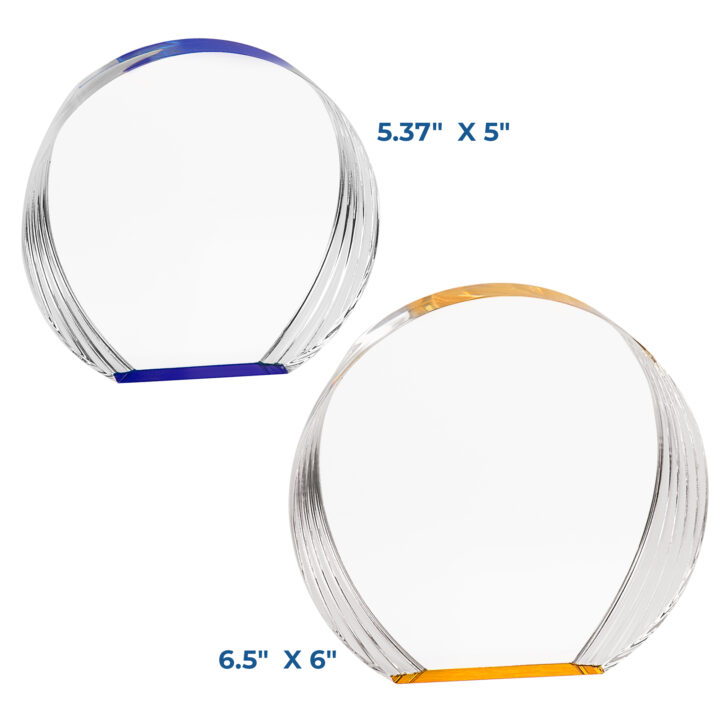 Personalized Round Acrylic Award - Image 3