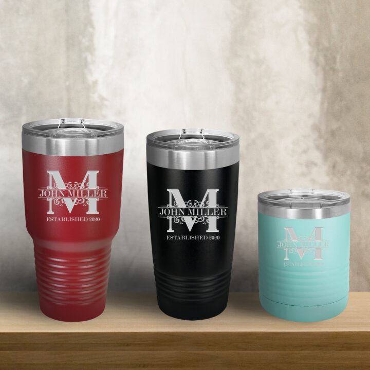 Personalized Royal Monogram Vacuum Insulated Tumbler