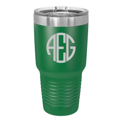 Personalized Round Monogram Vacuum Insulated Tumbler