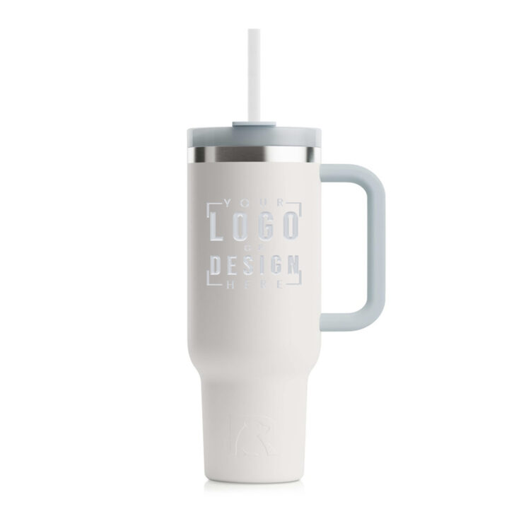 Personalized Rtic Ceramic Lined Travel Mug with Straw - Image 3