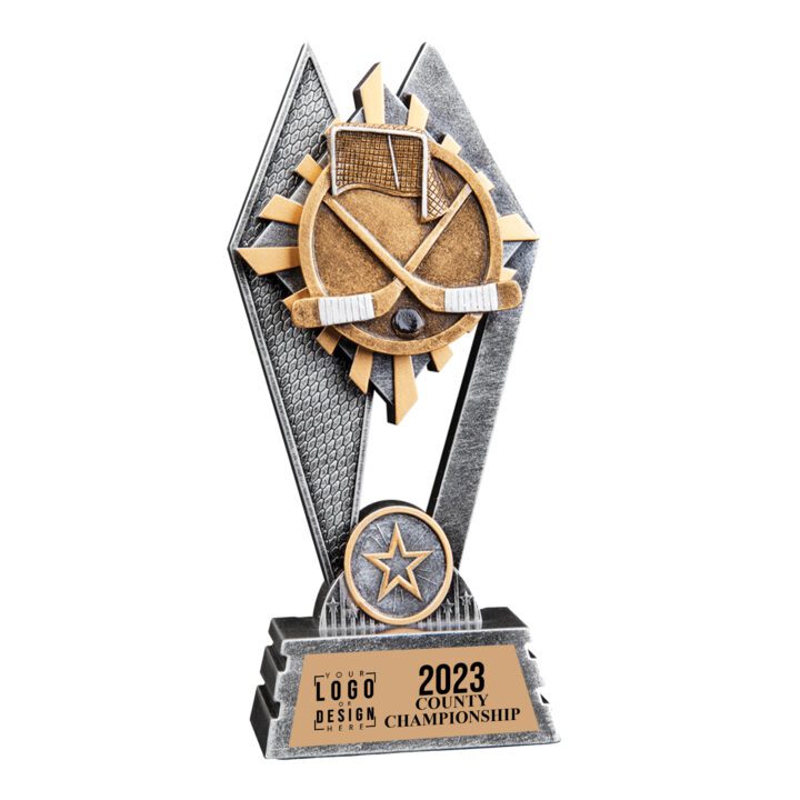 Custom Hockey Sun Ray Trophy