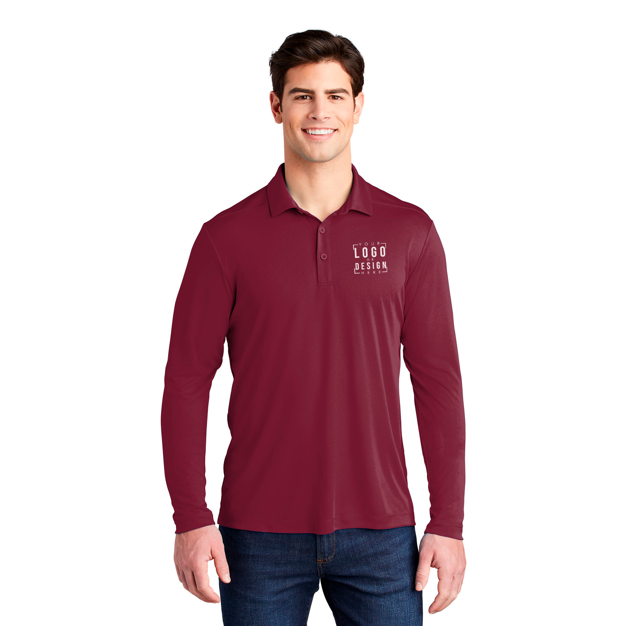 Sport-TekPosi-UV Pro Long Sleeve Polo Sport-TekPosi-UV Pro Long Sleeve Polo