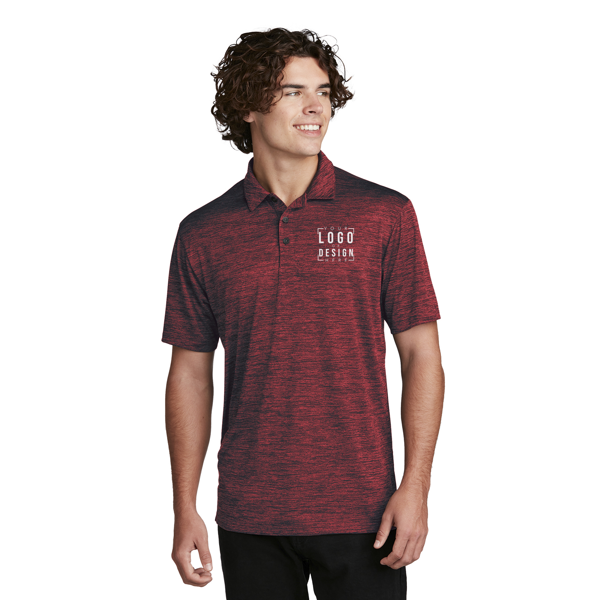 Sport-Tek PosiCharge Electric Heather Polo